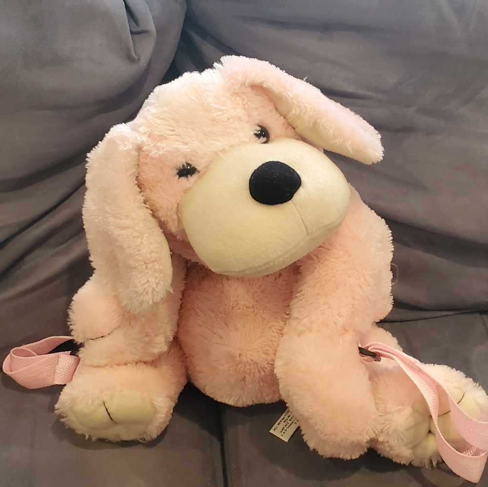 Pink dog back pack FAO Schwartz